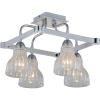 411-04-13CWC chrome + white crack Потолочная люстра N-Light 411 411-04-13CWC chrome + white crack