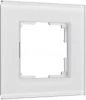 W0013101 Рамка на 1 пост (белый, стекло soft-touch) Werkel W0013101 (a064564)
