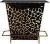 GY-8597TUMB Тумба прикроватная Garda Decor GY-8597TUMB (Черный/Черный,Золото)