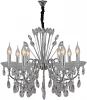 IL2367-8POR-39 CR Подвесная люстра ILLUMICO IL2367-8POR-39 CR (220V, хрусталь, на цепи, подсвечник, свеча)