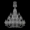 1406/20+10+5/400/XL-157/3d/Ni Подвесная люстра Bohemia 1406 1406/20+10+5/400/XL-157/3d/Ni