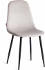 21570 Стул BREEZE (mod. JSC-58) / 1 шт. в упаковке (Велюр,Металл  /Светло-серый,Черный)