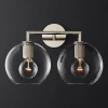 44.541 Бра Rh Utilitaire Globe Shade Double Sconce Silver ImperiumLoft 44,541 (123274-22)