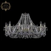 11.11.12.360.Gd.Sp.K801 Подвесная люстра Art Classic 11.11 11.11.12.360.Gd.Sp.K801 (220V, хрусталь, на цепи, подсвечник, свеча)