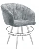 00-00073886 Стул DikLine 442 поворотный, M13 светло-серый, ножки белые арт.00-00073886