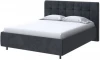 2016423 PROxSON Кровать Nety без основания (Ткань: Велюр Casa Графитовый) 180x190