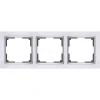 WL03-Frame-03-white Рамка на 3 поста Werkel Snabb, белый с хромом