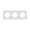EP3WH Рамка 3-постовая белый Kollinger Eleganz Plex EP3WH