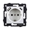 REA-004WH Розетка штепсельная SCHUKO 16A/250 В с USB A+C 20W, белый Kollinger REA-004WH для Aspekt, Eleganz, Reflex