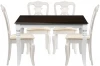 528267 Обеденная группа Woodville Нивре butter white / white / oak 528267