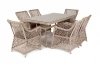 LC6T-7-SET beige Обеденная группа плетеная, цвет бежевый 4SIS Латте LC6T-7-SET beige