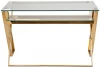 GY-07910 910 Стол письменный стекло прозр/золото 120*60*78см Garda Decor
