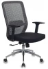 MC-715/KF-4/26-B01 Кресло Бюрократ MC-715 серый KF-4 сиденье черный сетка/ткань крестовина