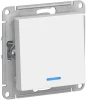 ATN000113 Выключатель встраиваемый одноклавишный с подсветкой (белый) Systeme Electric AtlasDesign ATN000113