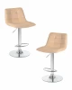 LM-5017-N_CH-M_V-MJ9-10 Набор 2 шт стул барный DOBRIN TAILOR (бежевый велюр (MJ9-10))