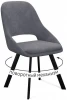 00-00077988 Стул DikLine 247 поворотный, AN15 серый, ножки черные арт.00-00077988