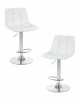 LM-5017-N_CH-M_EL-white Набор 2 шт стул барный DOBRIN TAILOR (белый)