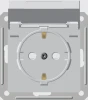 RS16-152B-1-86 Розетка встраиваемая с заземлением, шторками и крышкой (белый) IP44 Systeme Electric RS16-152B-1-86