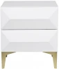 40AD-CB251 Тумба прикроватная Garda Decor 40AD-CB251 (Золото/Белый)