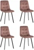УТ000037219 Стул Chilly велюр пыльно-розовый 4 шт. Stool Group (арт.УТ000037219)