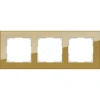 WL01-Frame-03 Рамка на 3 поста Werkel Favorit, бронзовый