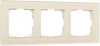 W0031141 Рамка на 3 поста Favorit (молочный, стекло) Werkel W0031141 (a058815)