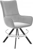00-00074686 Стул DikLine 289 поворотный E28 светло-серый, ножки черные арт.00-00074686
