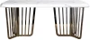 33FS-1800-STOL/OB-BEL Кухонный стол Garda Decor 33FS-1800-STOL/OB-BEL (Золото/Белый мрамор)