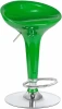 1004-LM BOMBA,  цвет сиденья зеленый металлик, цвет основания хром Стул барный BOMBA (зелёный металлик)