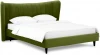 574767 Кровать Queen II Agata L ОГОГО (арт.574767), (Ткань/Зеленый)