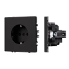 054277 Механизм электрической розетки SCT-NOBE-MEU1-SFPL-BK (230V, 16A) (Arlight) 054277