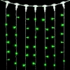 PCL601-10-2G Гирлянда Занавес 1 x 6 м Зеленый 220В, 600 LED, Провод Прозрачный ПВХ, IP54