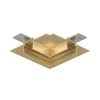 TR5705-SB Угловой элемент трека для ГКЛ 12,5 мм, 90°, потолок–потолок, сатинированная латунь, алюминий Denkirs Shine Hide TR5705-SB