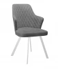 00-00076165 Стул DikLine 345 C56 серый, ножки белые арт.00-00076165