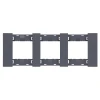 AA4802M3AL Рамка 3-ая графит матовый Meiton AA4802M3AL