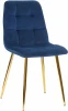 7094-LML ALEX, цвет сиденья темно-синий велюр (V108-67), цвет основания золото, Стул обеденный ALEX (золотые ножки, темно-синий велюр (V108-67))