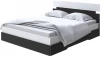 1919893 Без бренда Кровать Milton (ЛДСП Белый/Черный) 160x190