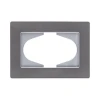 EA120GY Рамка для двойной розетки серый Kollinger Eleganz Acryl EA120GY