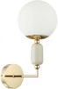 6580/1W Бра Lumion Vivien 6580/1W французское золото, серый/белый металл, керамика/стекло E14 1*40W 220V