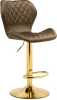 15726 Барный стул Woodville Porch cappuccino / gold