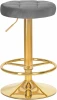 5008_GoldBase-LM BRUNO GOLD, цвет сиденья серый велюр (MJ9-75), цвет основания золото Табурет барный Dobrin BRUNO GOLD (серый велюр (MJ9-75))