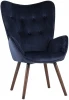 УТ000002119 Кресло Stool Group Гранд велюр синий УТ000002119