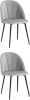 УТ000036155 Стул Stool Group Логан NEW велюр светло-серый 2 шт арт.УТ000036155
