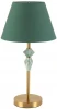 8275/1T Настольная лампа с выключателем Lumion Vermont 8275/1T латунь/зеленый, металл/керамика/ткань Е14 1*40W 220V