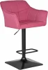 5033-LM RALF, цвет сиденья розовый (LAR-106D-17), цвет основания черный Стул барный DOBRIN RALF (розовый (LAR-106D-17))