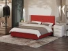 1910869 PROxSON Кровать Neo (Ткань: Велюр Forest 13 Красный) 140x190