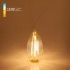 BL130 Лампочка светодиодная филаментная прозрачная/желтая свеча на ветру E14 7W Elektrostandard BL130