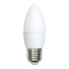 LED-C37-9W/WW/E27/FR/NR картон Лампочка светодиодная свеча белая E27 9W 3000K Volpe LED-C37-9W/WW/E27/FR/NR