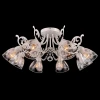75054/8C IVORY Люстра потолочная Natali Kovaltseva Tulip, 8 плафонов, белый с золотом и прозрачным