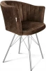 4253198602 Стул Sheffilton SHT-ST42-1/S37 кофейный трюфель/хром лак от фабрики Sheffilton